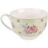 Clayre & Eef CHBKS Kaffeetasse mit Untertasse 12x9x6 cm Ø 14x2 cm 200 ml