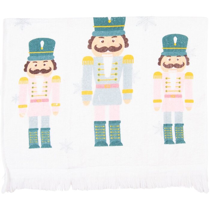 Clayre & Eef CT024 Полотенце для гостей 40x66 см голубое - розовое