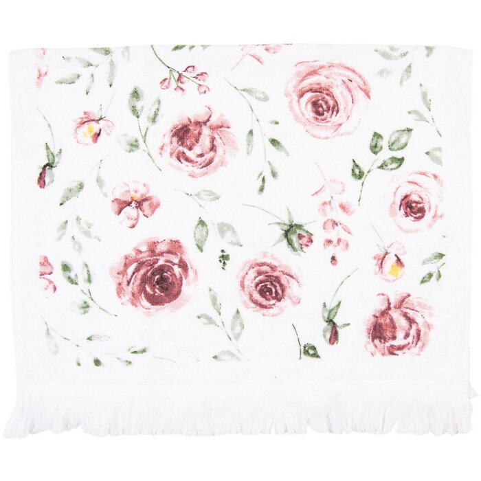 Полотенце для гостей Clayre & Eef CTRUR 40x66 см розовое