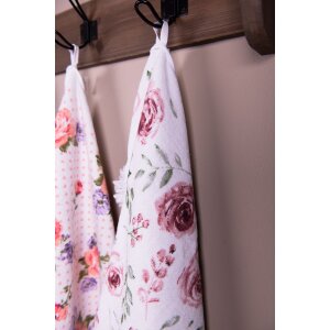 Clayre & Eef CTRUR Gästetuch 40x66 cm Rosa