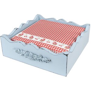 Clayre & Eef CUP73-2 Papierservietten 33x33 cm Rot...