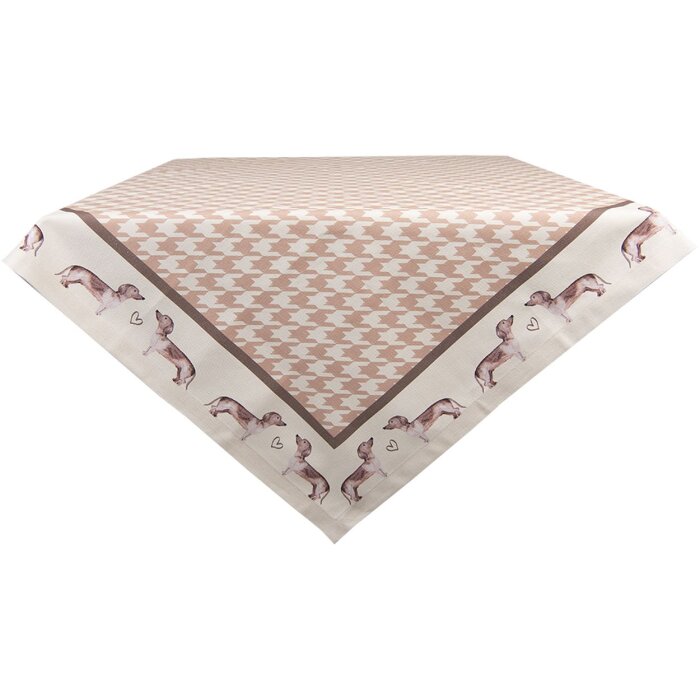 Clayre & Eef DHL15 Скатерть 150x150 см коричневая