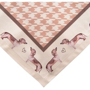 Clayre & Eef DHL15 Скатерть 150x150 см коричневая