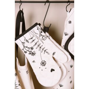 Перчатка для духовки Clayre & Eef FAF44 18x30 см бежево-черная