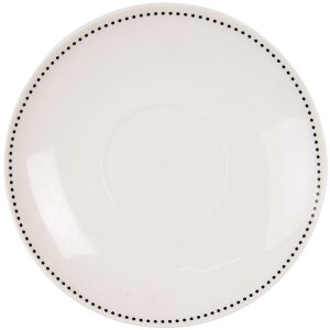 Clayre & Eef FAFKS Кофейная чашка с блюдцем 12x9x6 см - Ø 14x2 см - 200 мл