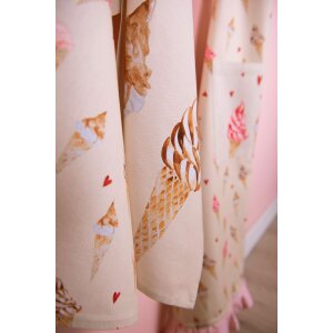 Clayre & Eef FAS42-1 Кухонное полотенце 50x70 см бежево-розовое