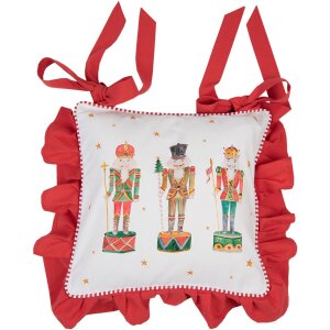 Clayre & Eef HLC25 Stuhlkissen-Hülle 40x40 cm...