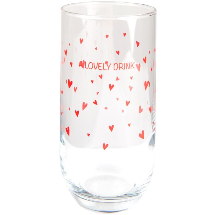 Clayre & Eef LBSGL0006 Стакан для питья Ø 6x14 см - 280 мл Красный