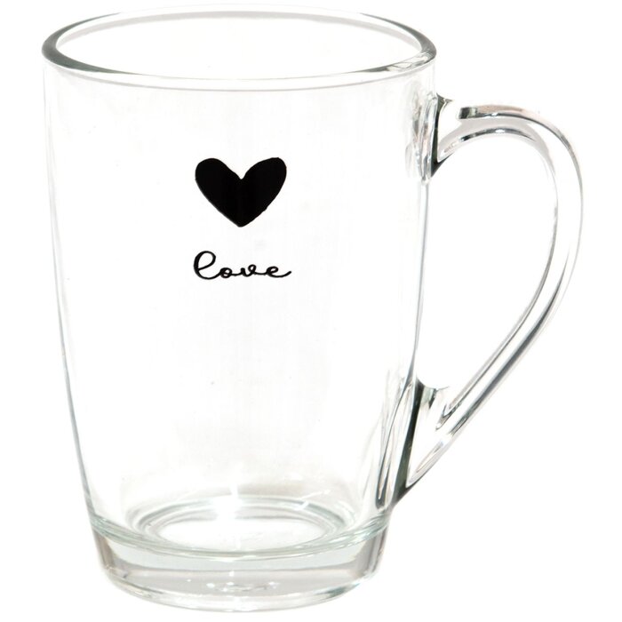 Clayre & Eef LBSGL0010 Чайный стакан 11x8x11 см - 300 мл Черный