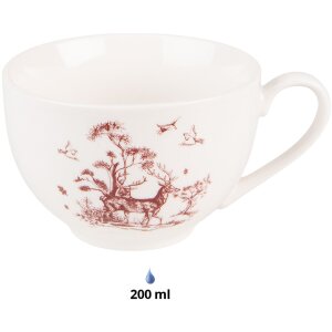 Clayre & Eef PFTKS Кофейная чашка с блюдцем 12x9x6 см...