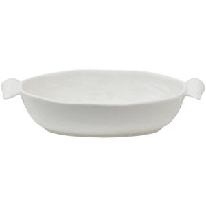 Clayre & Eef WINPSO Schale Oval 26x14x5 cm Weiß...