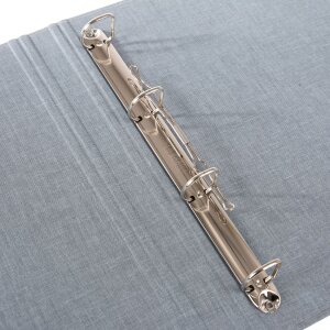 Папка для бумаг Goldbuch с льняными кольцами Summertime сине-серая DIN A4