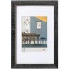 Walther MDF-Holzrahmen Fiorito 40x60 cm dunkelgrau mit Passepartout Kunstglas
