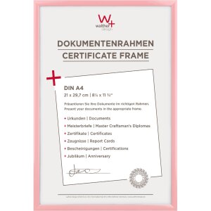 Walther New Lifestyle Kunststoffrahmen 21x29,7cm Rosa Din A4