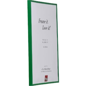 Эффектная пластиковая рамка Art green 18x32 см прозрачное стекло