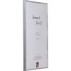 Effect Kunststoffrahmen Art silber 25x70 cm Klarglas