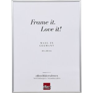 Effect Kunststoffrahmen Art alulike 40x60 cm Klarglas