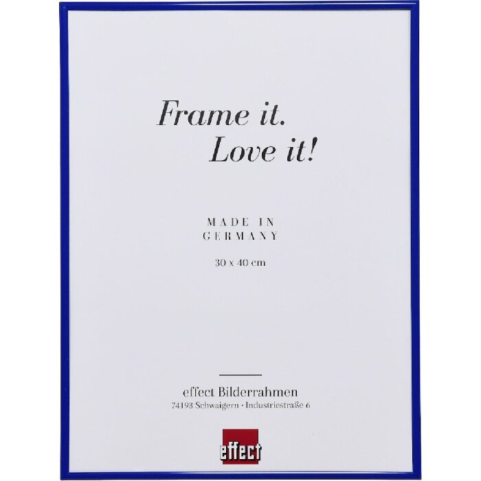 Effect Kunststoffrahmen Art blau 60x60 cm Klarglas