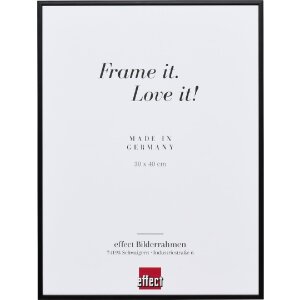 Effect Aluminium Bilderrahmen 18x24 cm schwarz Klarglas...