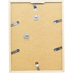 Эффектная деревянная рамка профиль 33 белый 25x50 см обычное стекло