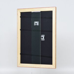 Effect Holz-Barockrahmen Profil 37 antiksilber 18x27 cm Normalglas