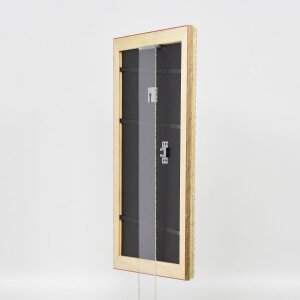 Effect Holz-Barockrahmen Profil 37 antiksilber 60x60 cm Normalglas