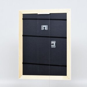 Effect Holz-Barockrahmen Profil 37 weiß 70x70 cm Normalglas