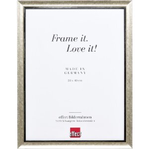 Фоторамка Effect из дерева, профиль 40, серебро, 20x30 см