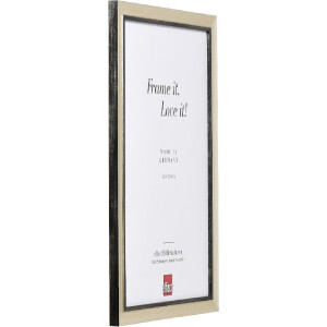 Фоторамка Effect из дерева профиль 40, серебро, 27x48 см