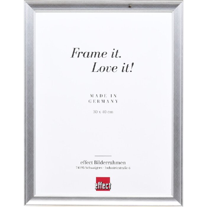 Фоторамка Effect из дерева профиль 41 серебристая 30,5x91,5 см с прозрачным стеклом