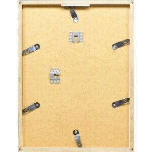 Фоторамка Effect из дерева профиль 42, 24x30 см, серебристая, с прозрачным стеклом