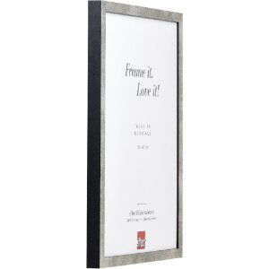 Фоторамка Effect, дерево профиль 42, стекло, серебристый, 60x80 см