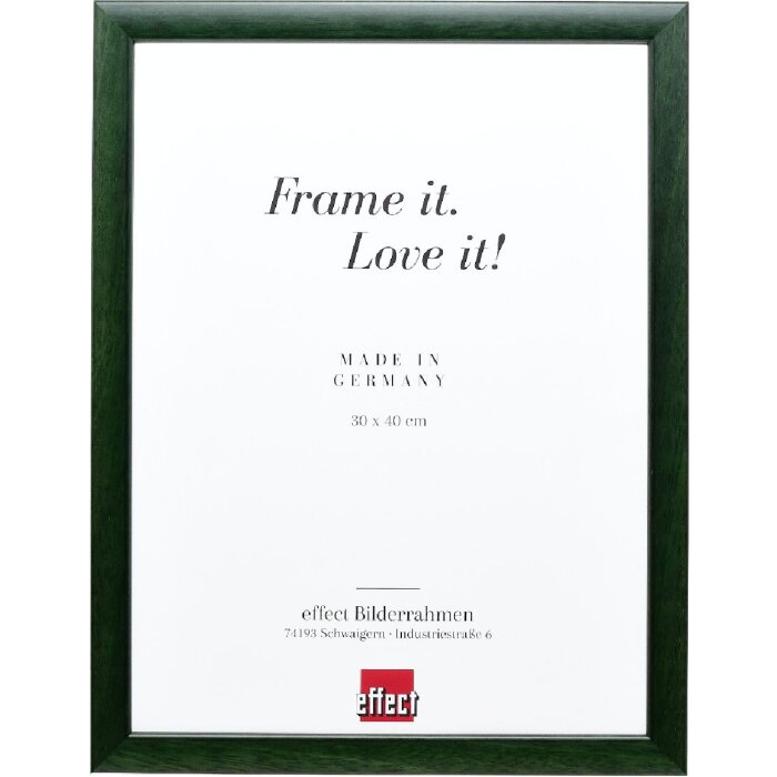 Фоторамка Effect из дерева, профиль 43, таннензеленый, 9x13 см