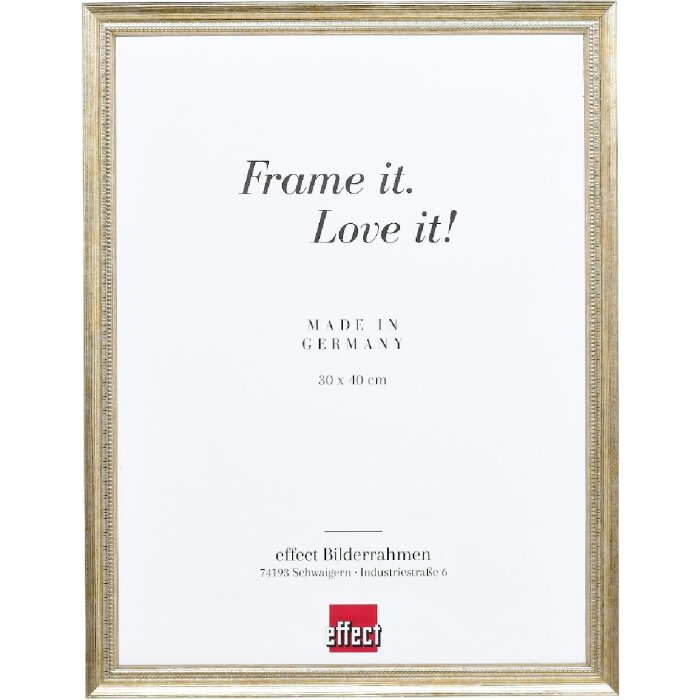 Фоторамка effect из дерева, профиль 48, золотой, 30x30 см, Кlarglas