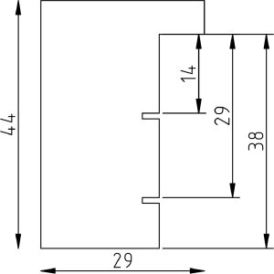 Эффектная деревянная фоторамка профиль 55 черный 25х30 см обычное стекло