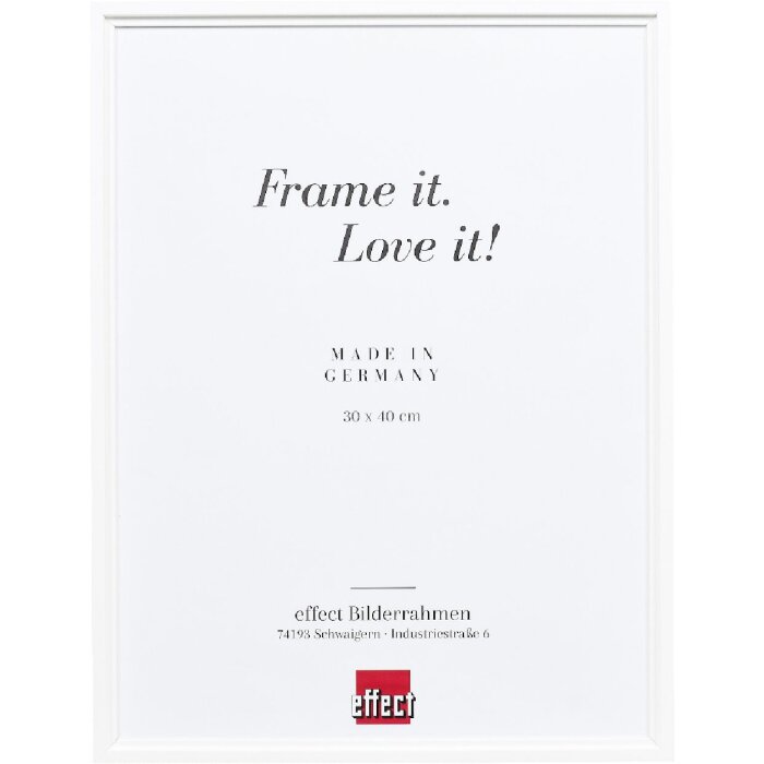 Фоторамка Effect из дерева профиль 69 белая 15x20 см