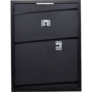 Фоторамка Effect из дерева, профиль 74, черная, 20x28 см, с прозрачным стеклом