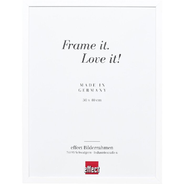 Фоторамка Effect из дерева профиль Top S белая 21x29,7 см