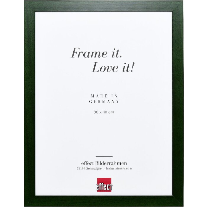 Фоторамка Effect из дерева профиль Top Pro таннензеленый 28x35 см Кlarglas