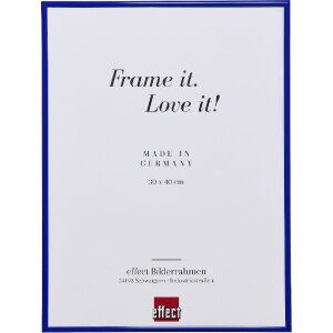 Effect Kunststoffrahmen Art blau 10x15 cm Antireflexglas