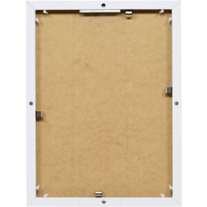 Эффектная алюминиевая фоторамка Quadro 30x40 см белое антибликовое стекло МДФ