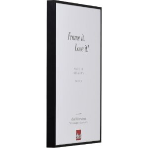 Effect Aluminium-Bilderrahmen Quadro 50x65 cm schwarz mit Antireflexglas