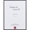 Effect Aluminium-Bilderrahmen Quadro 50x65 cm schwarz mit Antireflexglas