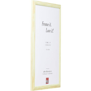 Эффектная деревянная рамка профиль 32 зеленый 13x13 см антибликовое стекло