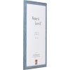 Effect Holzrahmen Profil 32 grau-blau 40x40 cm Antireflexglas