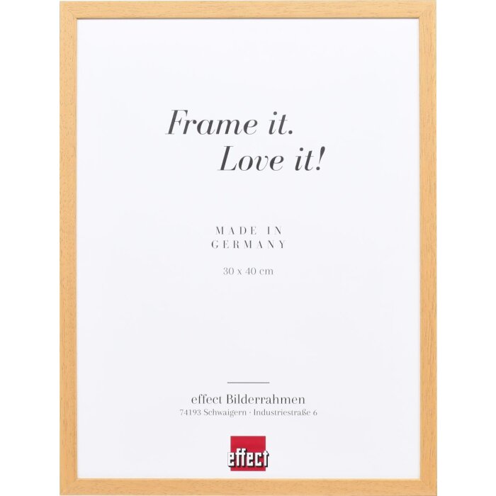 Effect Holzrahmen Profil 35 eiche 30x45 cm Antireflexglas