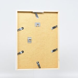 Effect Holzrahmen Profil 35 weiß 50x65 cm Antireflexglas