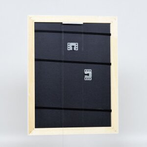 Effect Holz-Barockrahmen Profil 37 weiß 30x40 cm mit Antireflexglas