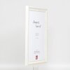 Effect Holz-Barockrahmen Profil 37 weiß 29,7x42 cm Antireflexglas