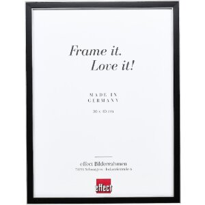 Effect Massivholz Bilderrahmen Profil 39 schwarz 13x13 cm...